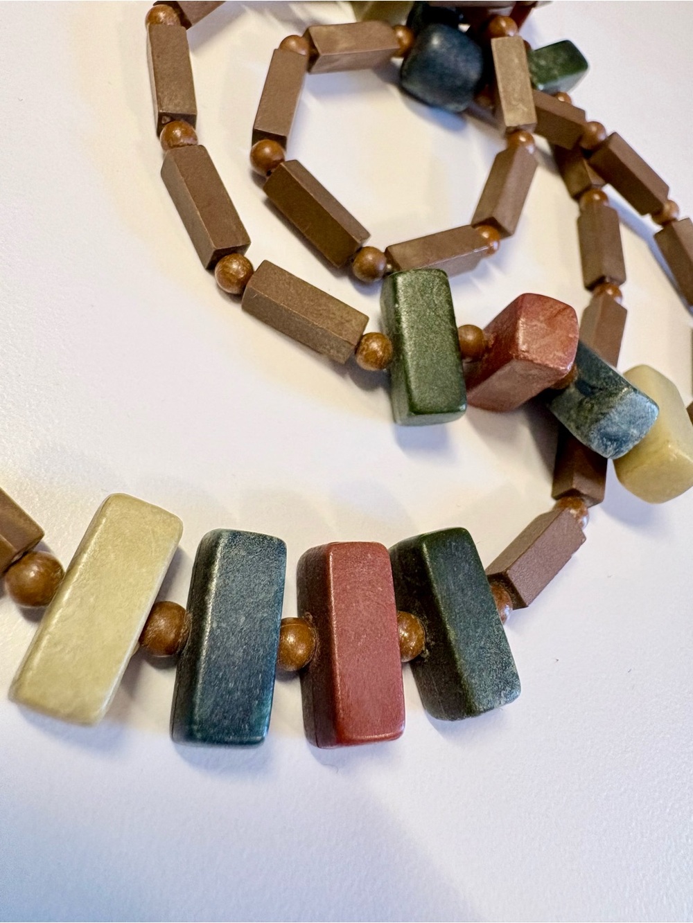 Vintage earth tone necklace
